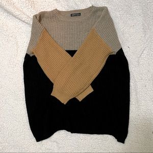Ash Brown/Mocha Orange/Black Cardigan